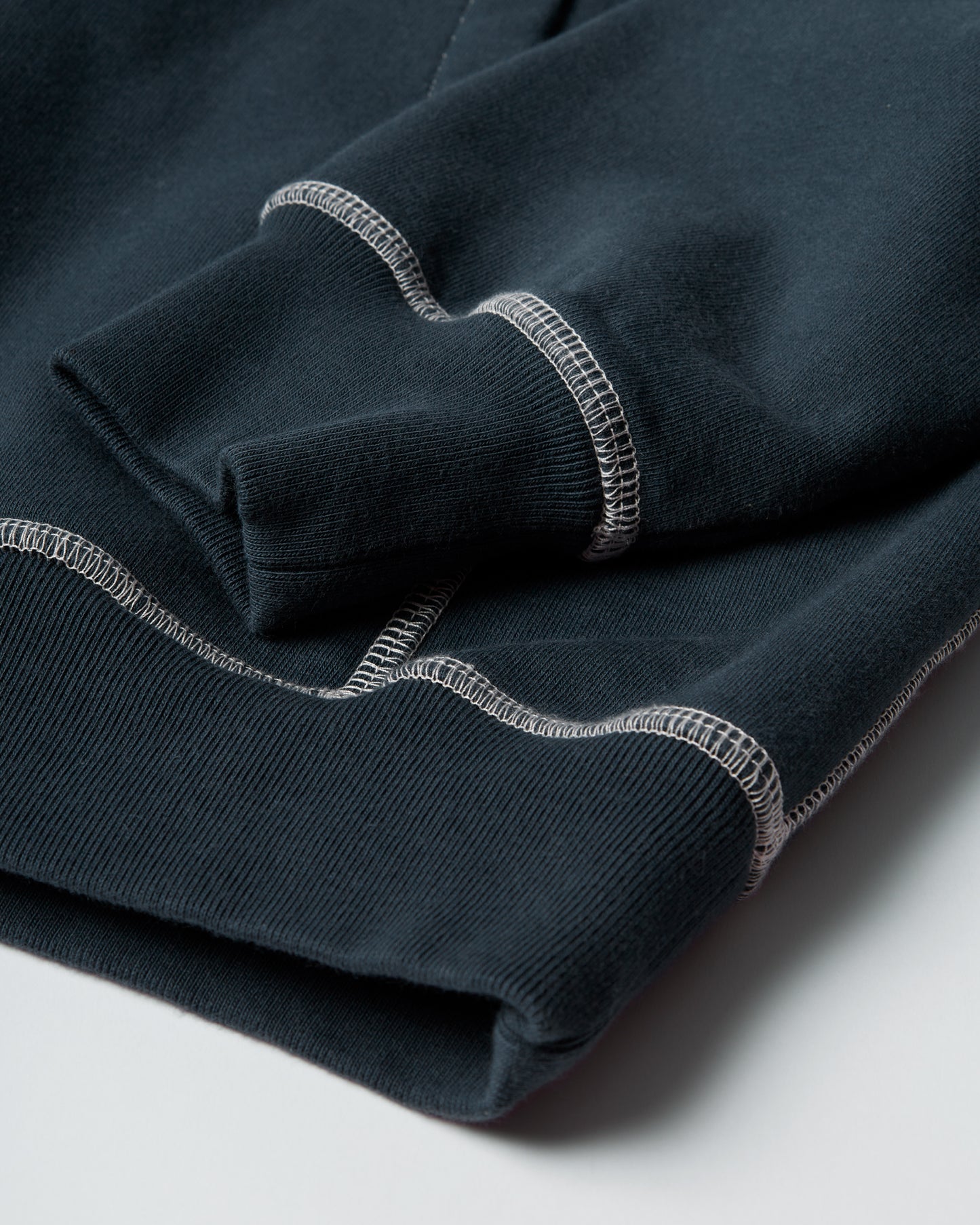 Circled script logo hooded sweatshirt - Dark Blue