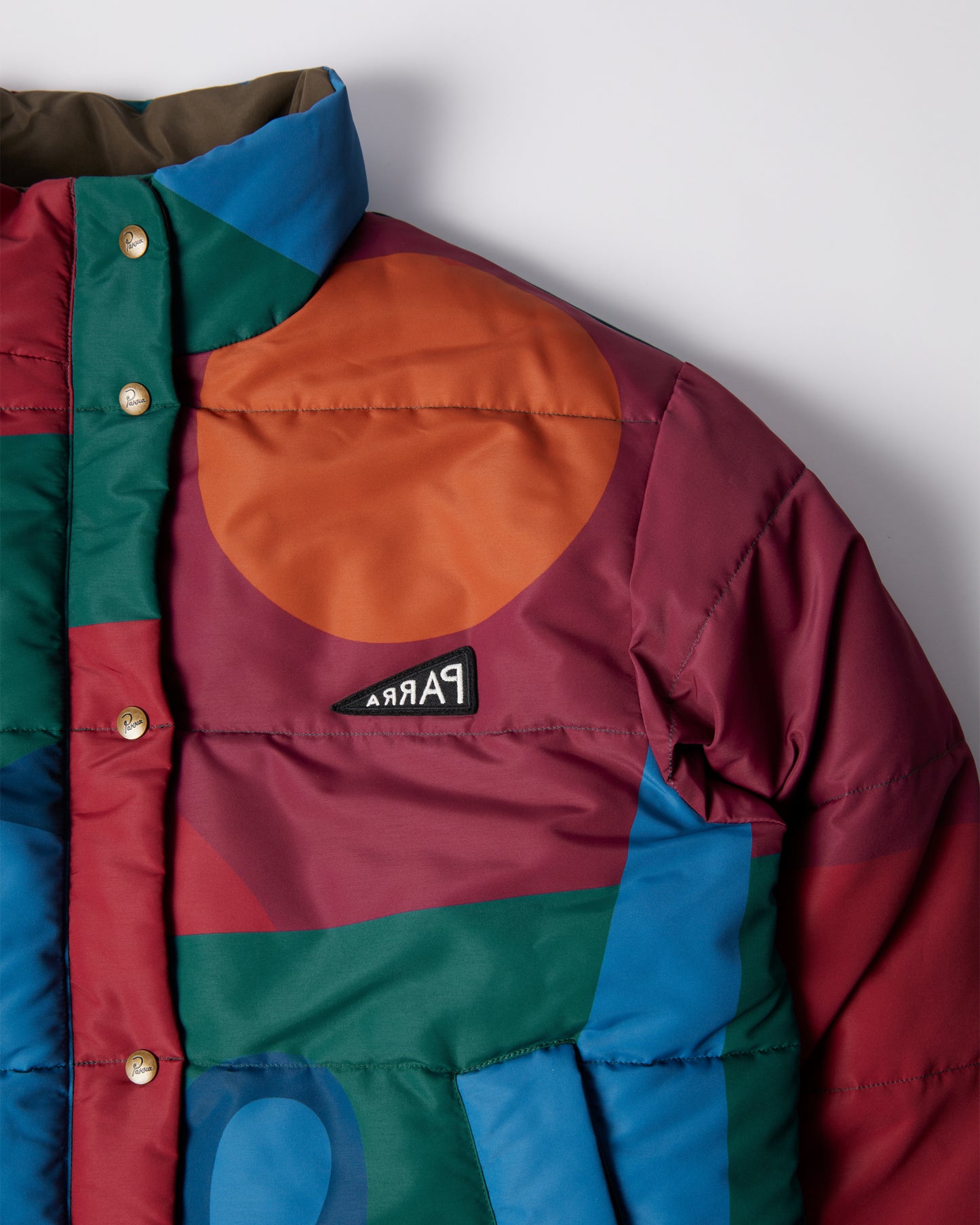 Protect the sun reversible puffer jacket - Brown