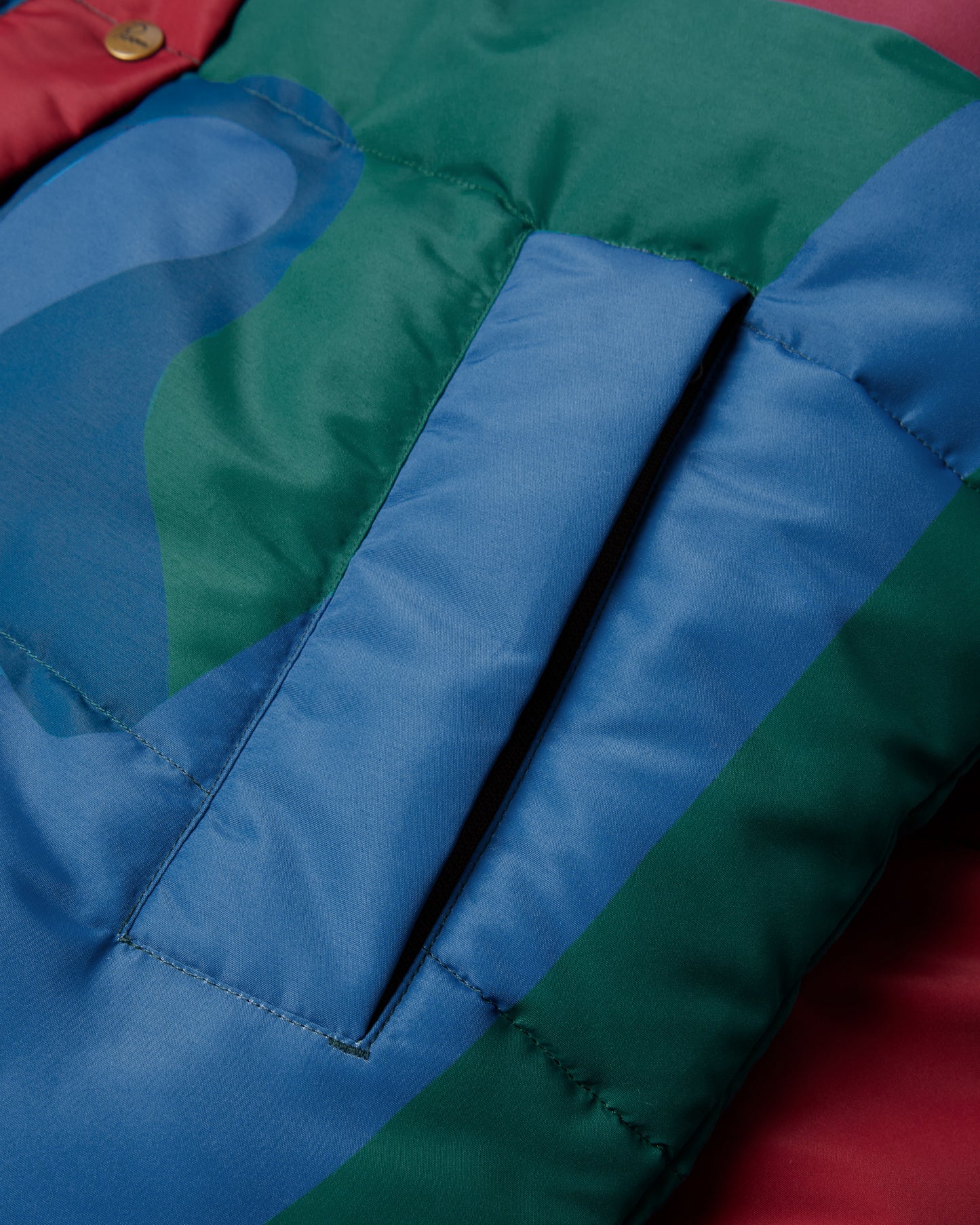 Protect the sun reversible puffer jacket - Brown