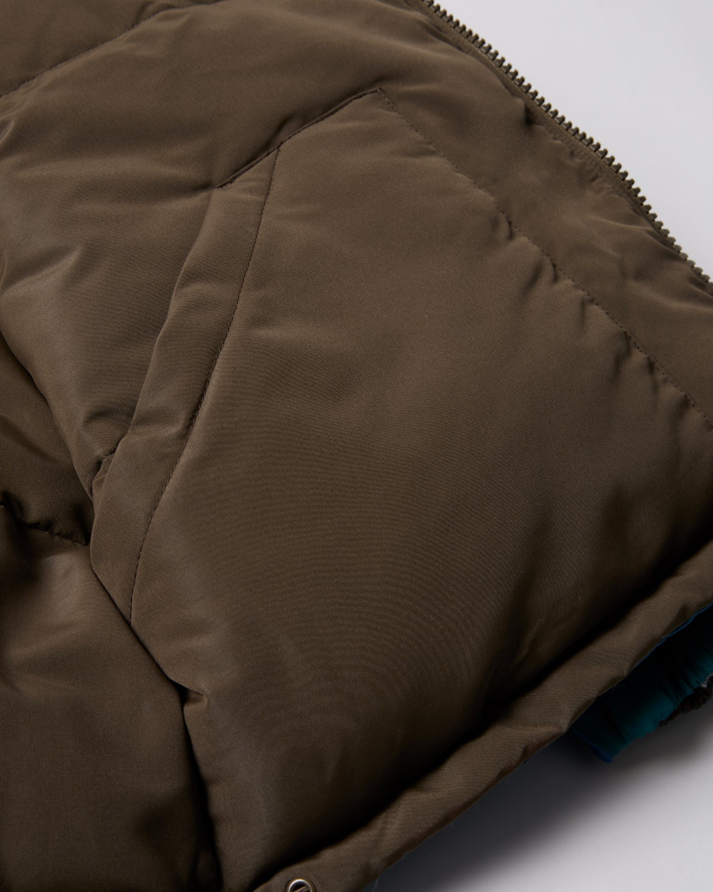 Protect the sun reversible puffer jacket - Brown