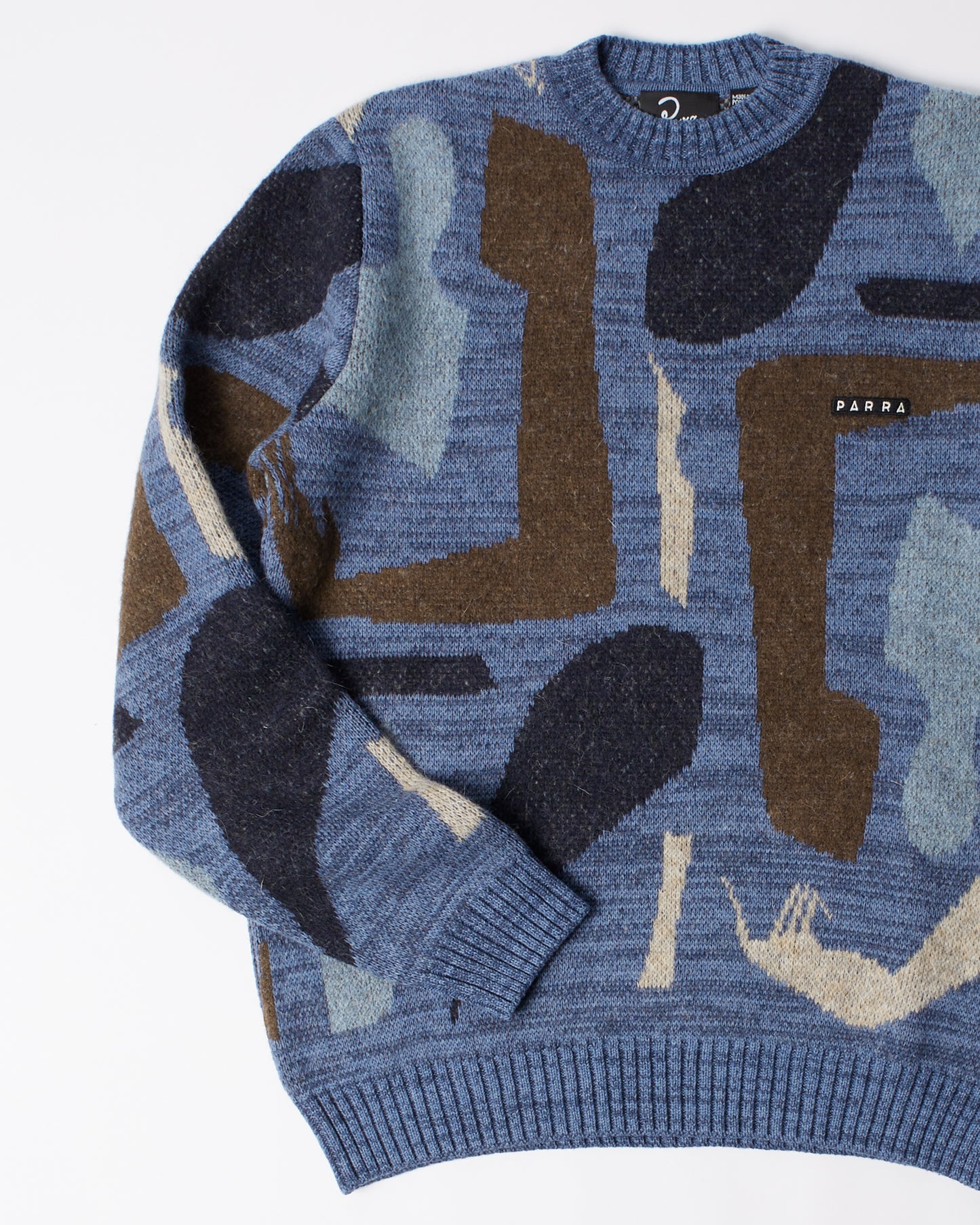 Detached knitting pullover - Blue