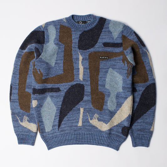 Detached knitting pullover - Blue
