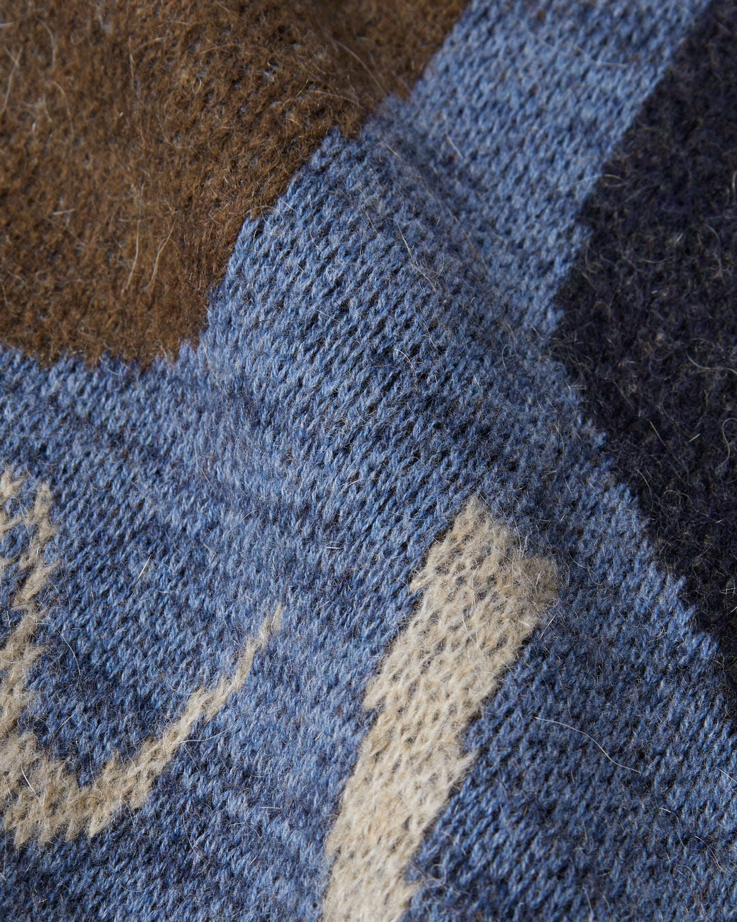 Detached knitting pullover - Blue