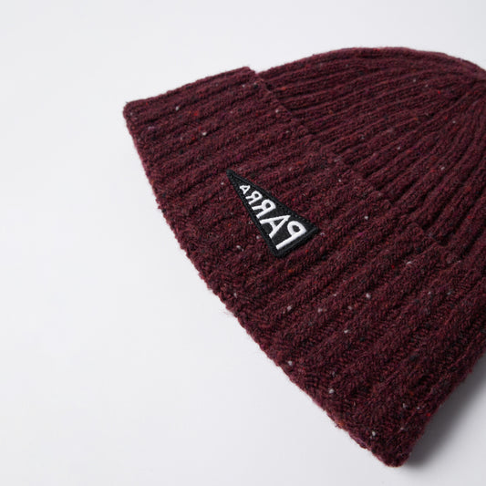 Reversed flag beanie - Dark Burgundy