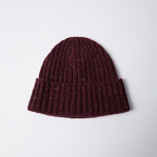 Reversed flag beanie - Dark Burgundy