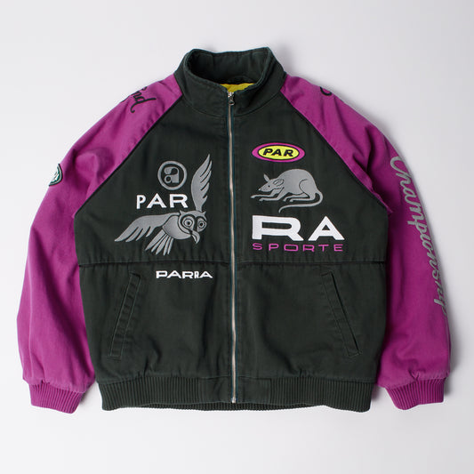 Owl Meets Rat Racing Jacket - Purple / Pink