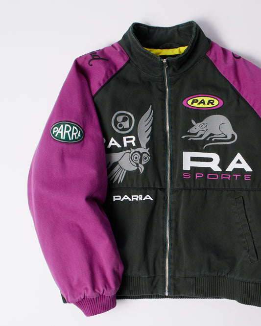 Owl Meets Rat Racing Jacket - Purple / Pink