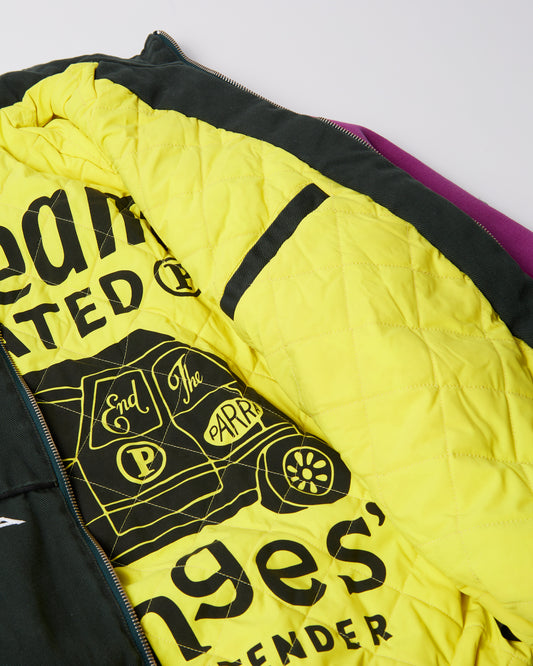 Owl Meets Rat Racing Jacket - Purple / Pink