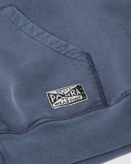 Not Fade Away Zip Hooded Sweatshirt - Washed Dark Grey