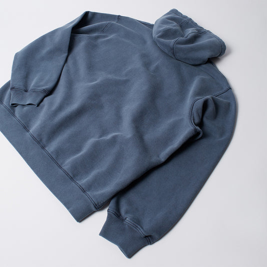 Not Fade Away Zip Hooded Sweatshirt - Washed Dark Grey