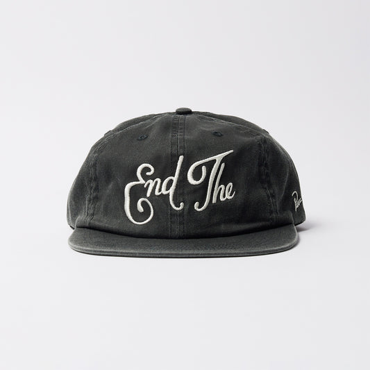 End the 6 Panel Hat - Black