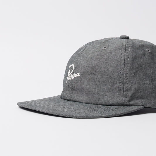Signature 6 Panel Hat - Black