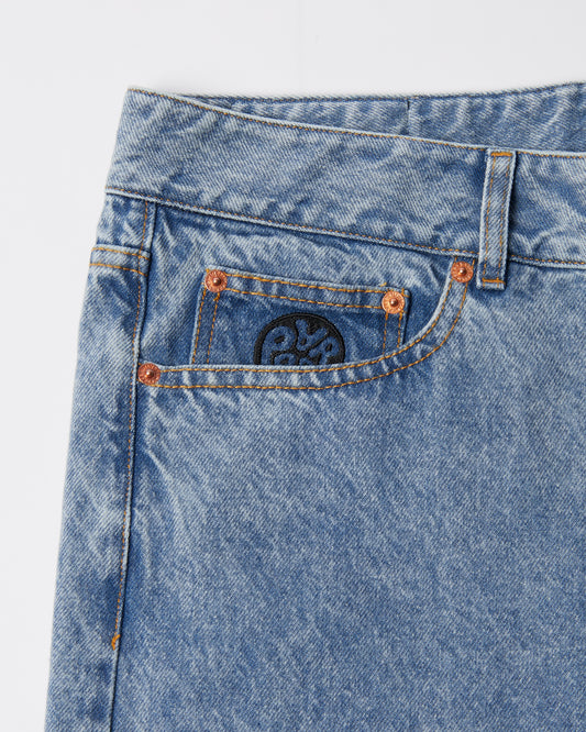 Washed Up Jeans - Washed Blue