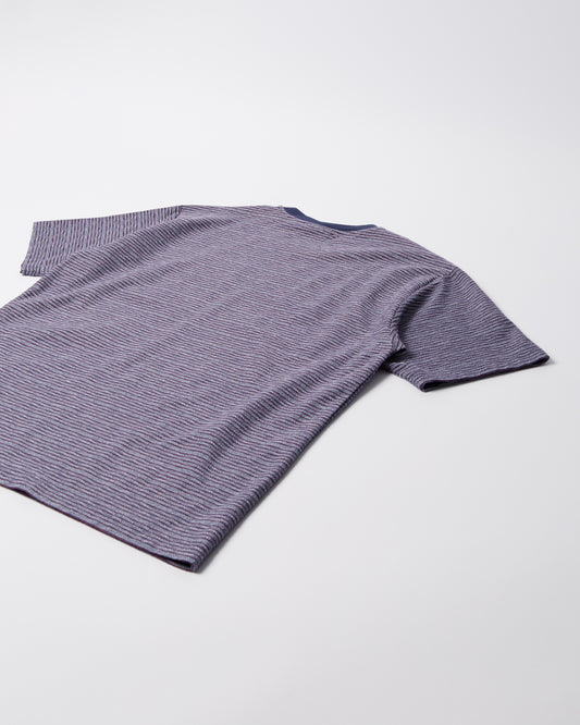 Crooked Stripe T-Shirt - Blue