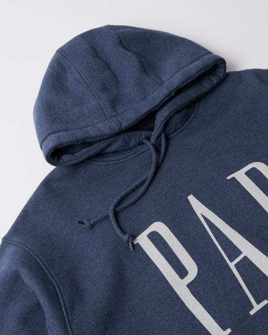 Gapped Hooded Sweatshirt - Blue