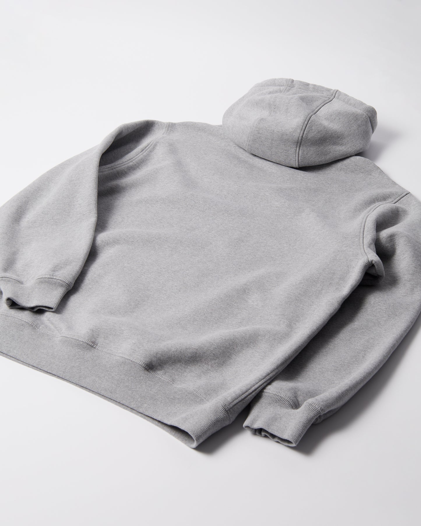 Gapped Hooded Sweatshirt - Grey