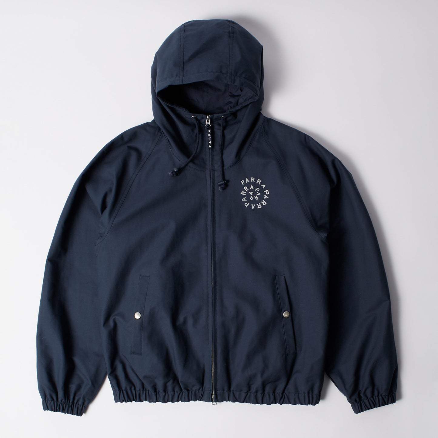 Circular Rain Logo Cotton Shell Jacket - Navy Blue