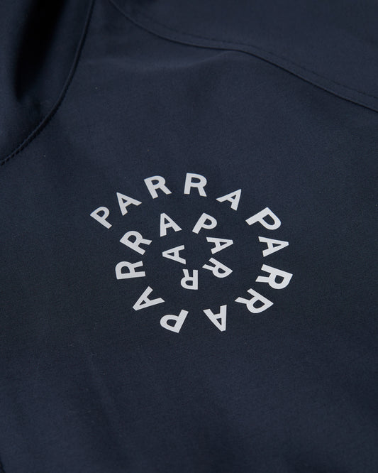 Circular Rain Logo Cotton Shell Jacket - Navy Blue