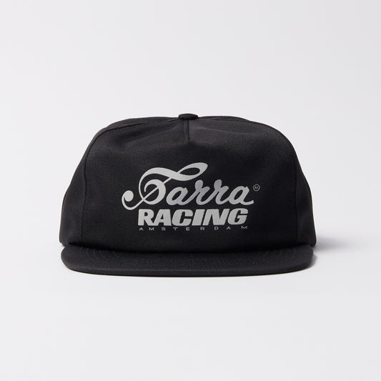 Racing 5 Panel Hat  - Black