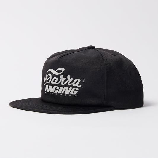 Racing 5 Panel Hat  - Black