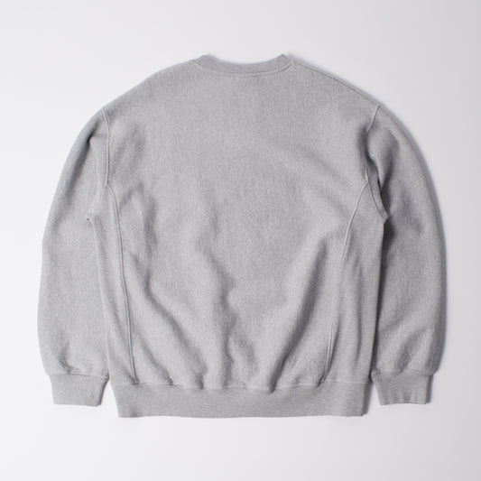 Balloon Logo Cross-Grain Crewneck - Heather Grey