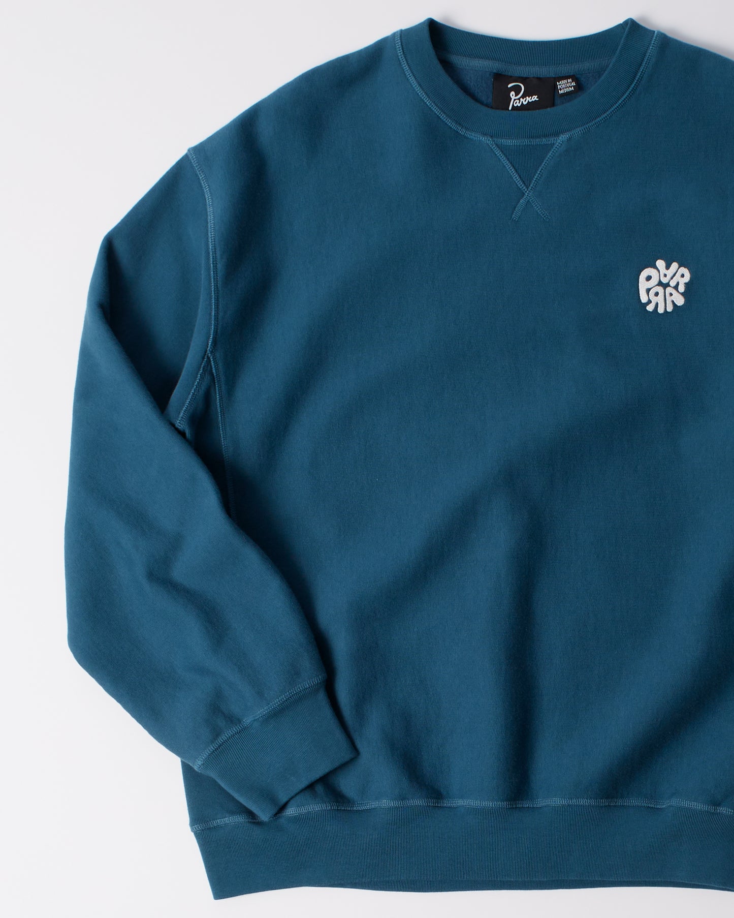 Balloon Logo Cross-Grain Crewneck - Blue