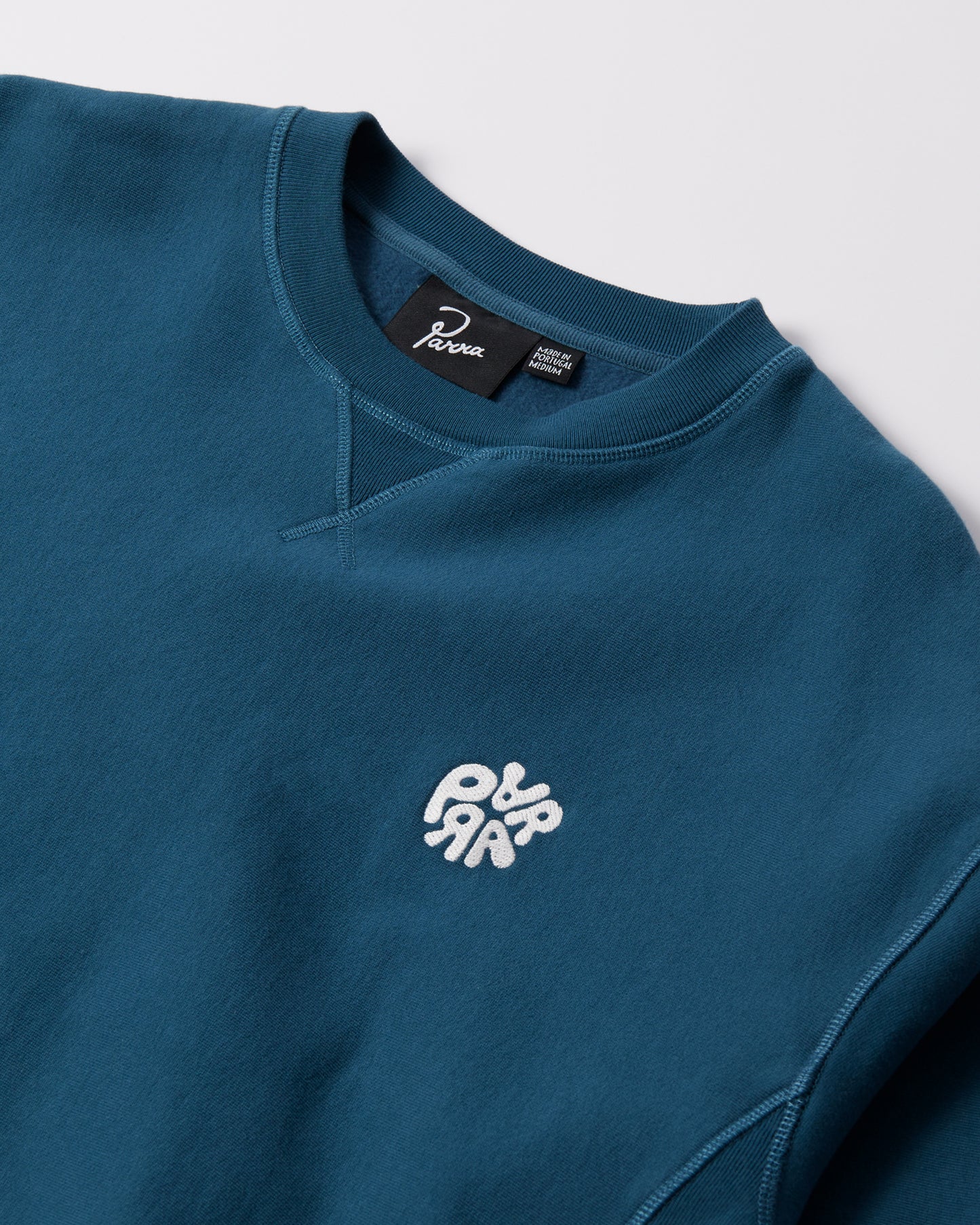 Balloon Logo Cross-Grain Crewneck - Blue