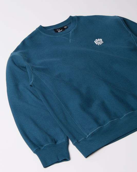 Balloon Logo Cross-Grain Crewneck - Blue
