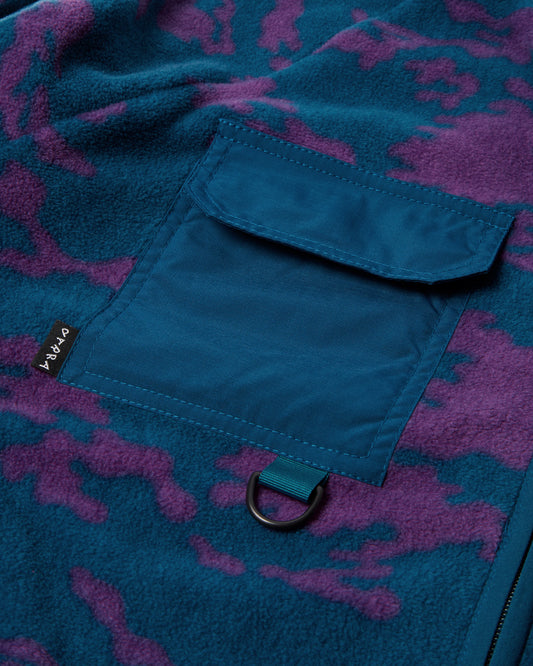 Purple Darwin Camo Fleece - Blue