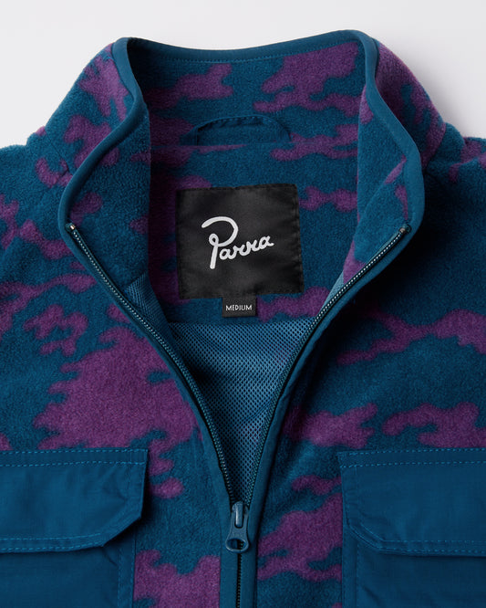 Purple Darwin Camo Fleece - Blue