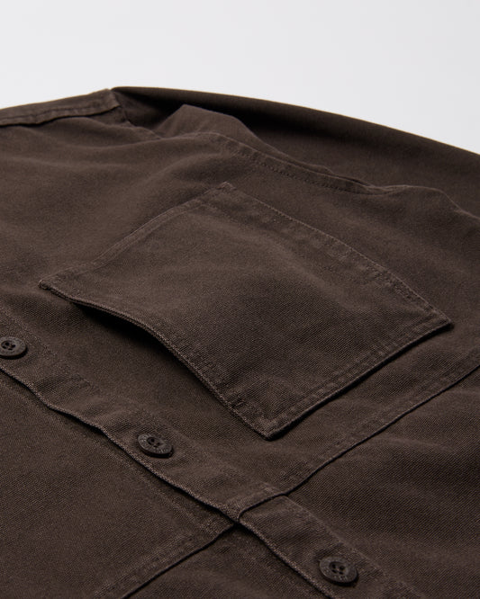 Non Loud Long Sleeve Shirt - Dark Brown