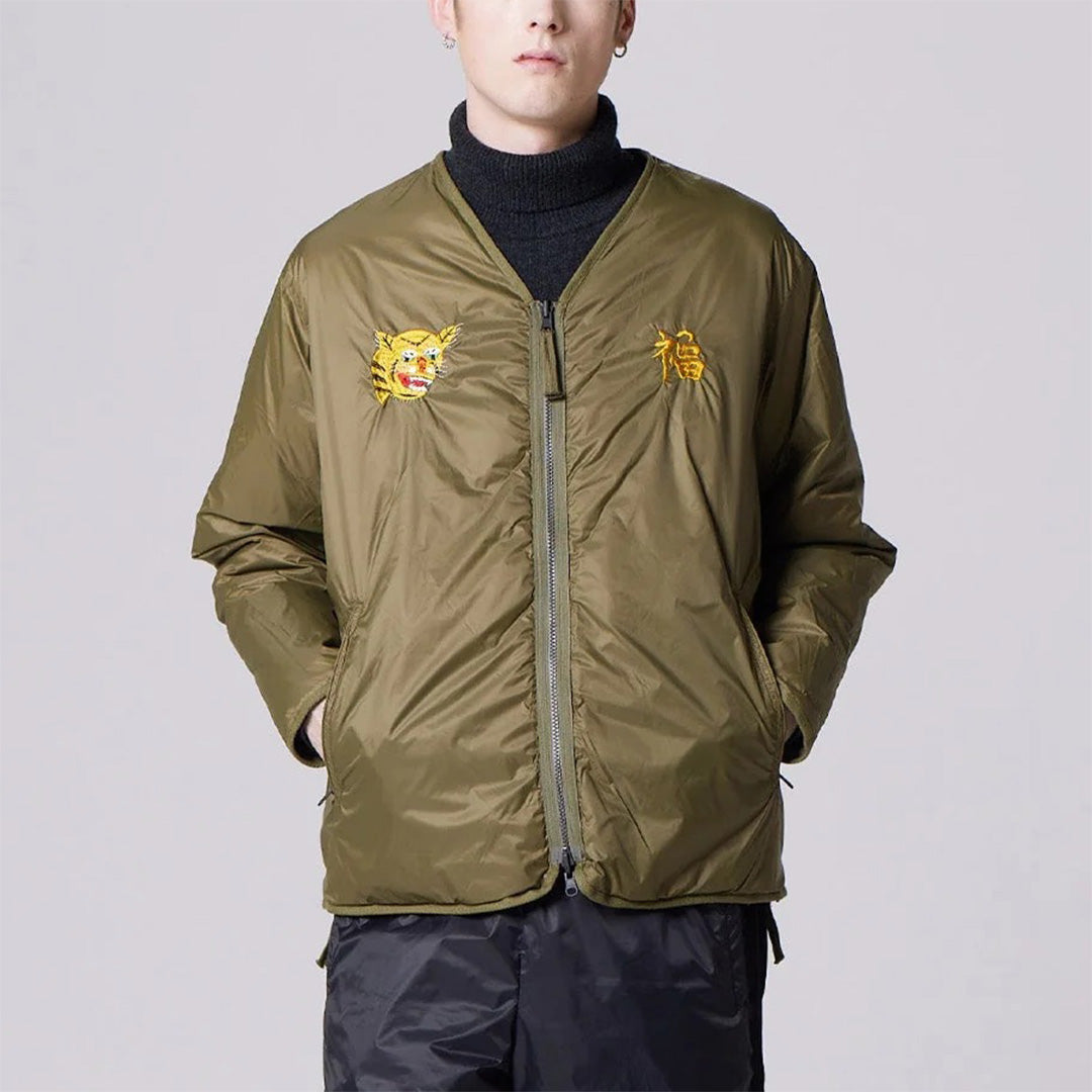 Reversible "Vetjan" Down Jacket - Olive