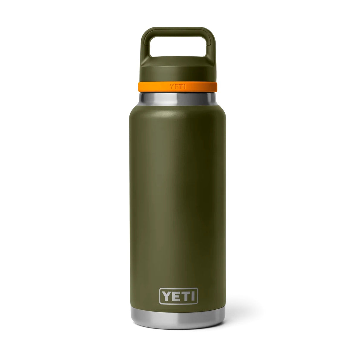 Rambler® 36 oz (1 L) Bottle with Chug Cap - Olive/King Crab Orange