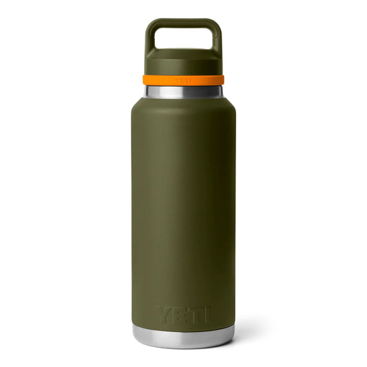 Rambler® 46 oz (1.3 L) Bottle with Chug Cap - Olive/King Crab Orange