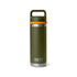 Rambler® 18 oz (532 ml) Bottle with Chug Cap - Olive/King Crab Orange
