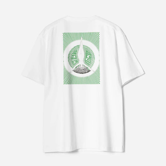 7261 Peace & Love Press T-Shirt - White