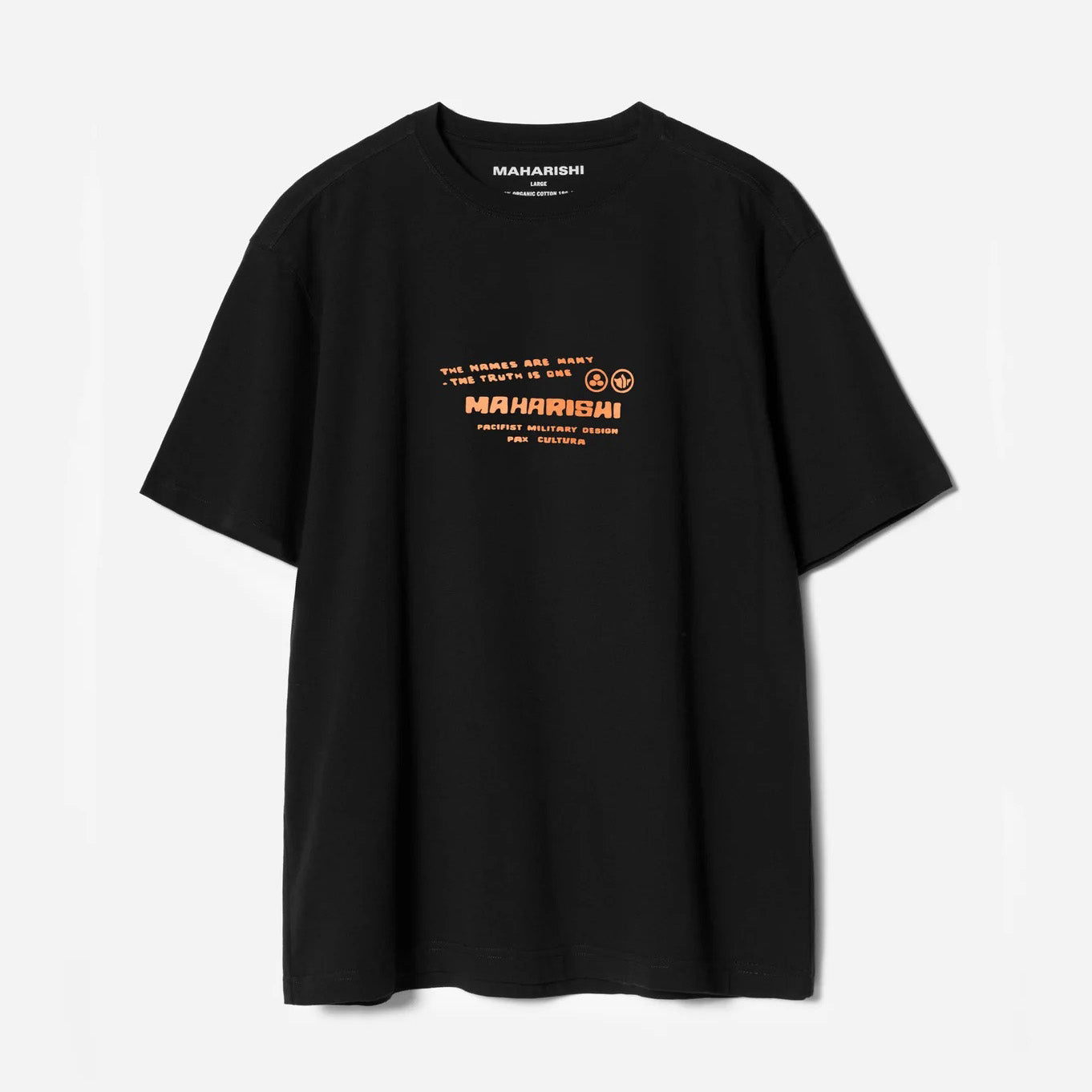 7262 Japanese Menko Card T-Shirt - Black