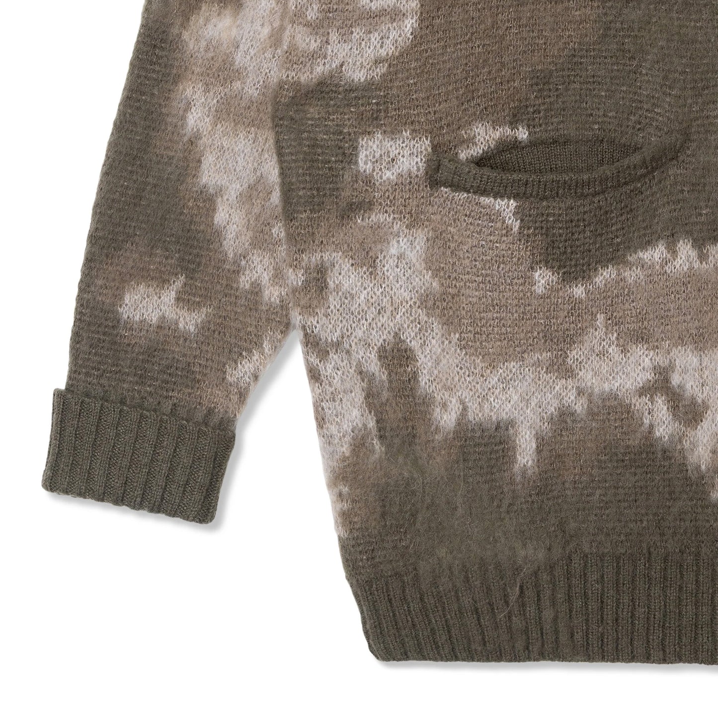 Blurry Jacquard Cardigan - Grey