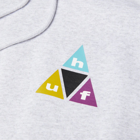 Prism Triple Triangle Pullover Hoodie - Heather Grey