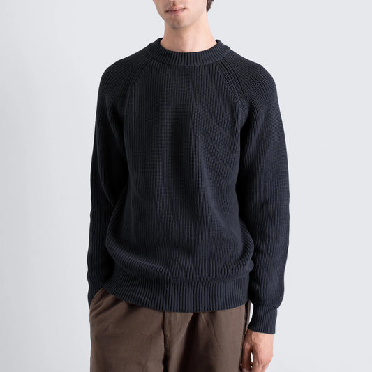 Herbert Raglan Knit - Navy
