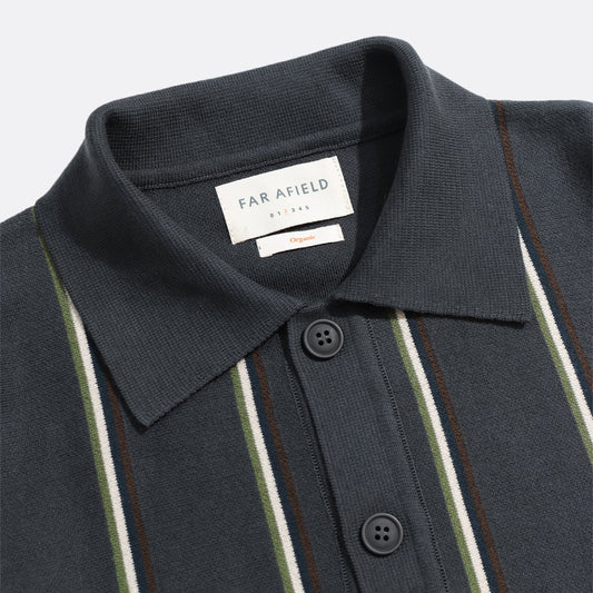 Zigger Cardigan - Grey Stripe