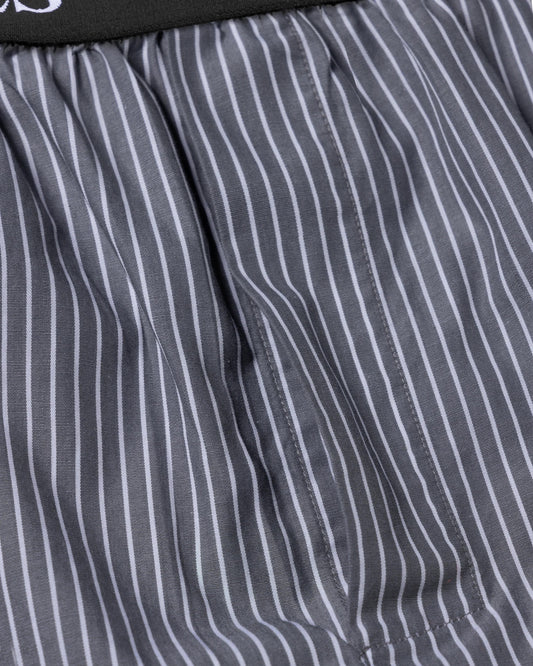 Stripe Poplin Classic Boxer Shorts - Blue