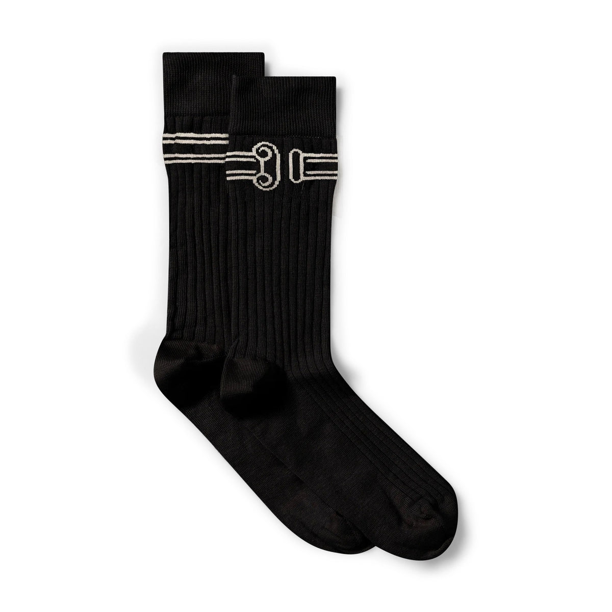 Column Rib Sock - Black
