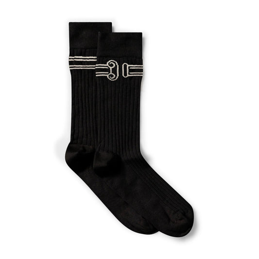 Column Rib Sock - Black