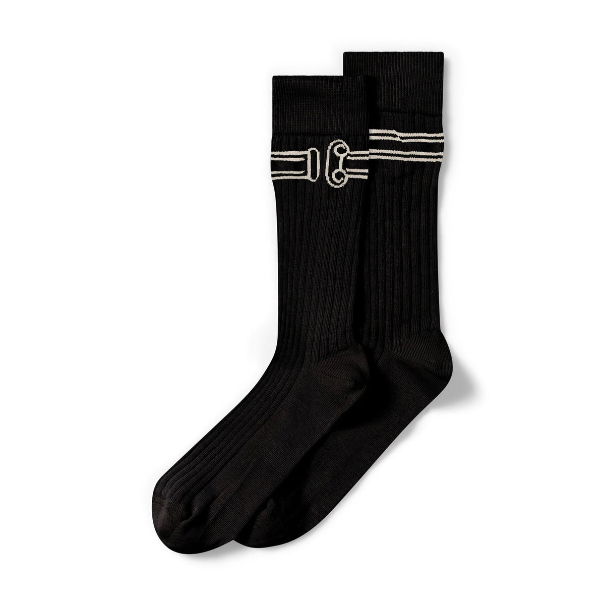Column Rib Sock - Black