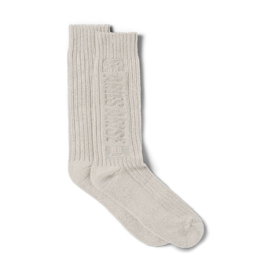 Towelling Column Sock - Ivory