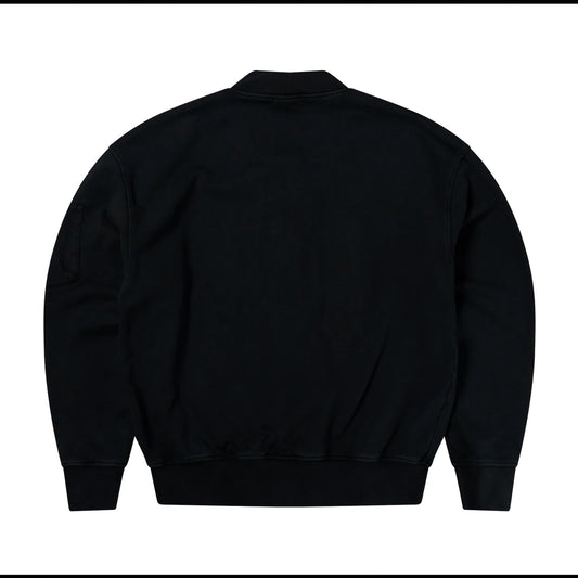 Premium Faded Temple Bomber - Black