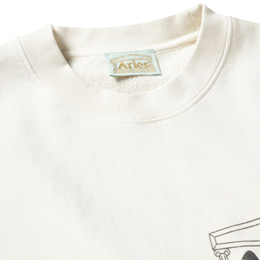 Premium Aged Temple Sweatshirt - Off White