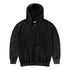 Aged Reverso Temple Zip Through Hoodie Black