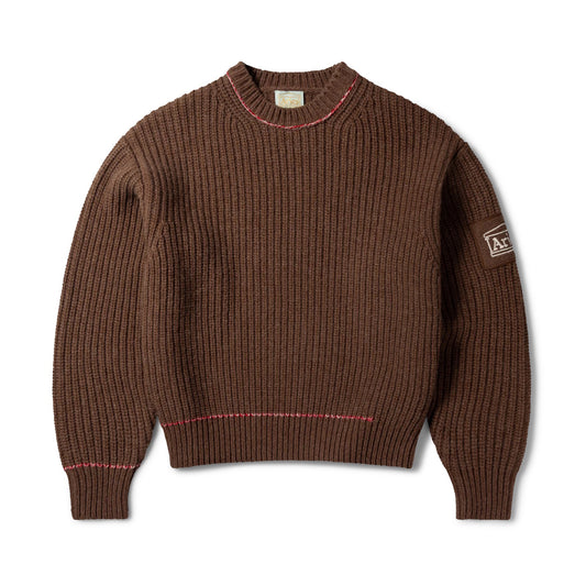Chunky Knit Classic Jumper - Brown